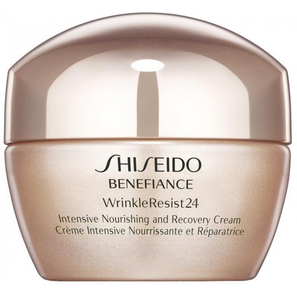 Shiseido спб. Shiseido Benefiance wrinkleresist24. Шисейдо Бенефианс крем для лица. Shiseido wrinkleresist24 Intensive Nourishing & Recovery 50 мл. Крем Shiseido антивозрастной.