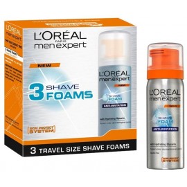 L'Oreal Men Expert Trio Mini Shave Foam 3x50ml